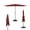 Dark Red, variant on Abba Patio 7.5ft Outdoor Patio Umbrella w/ Push Button Tilt and Crank, 6 Ribs-Beige