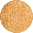 thumbnail image 1 of Ahgly Company Indoor Round Abstract Orange Contemporary Area Rugs, 7' Round, 1 of 1