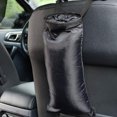 thumbnail image 2 of Universal Car Garbage Bag Back Seat Headrest Litter Trash Garbage Can (Black) 2 Black, 2 of 5