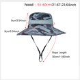 thumbnail image 3 of TANGNADE Sun Hats for Women Long Large Wide Brim Mesh Hat Men Outdoor Sports Bucket Cap Hiking Summer Hats Beige, 3 of 4