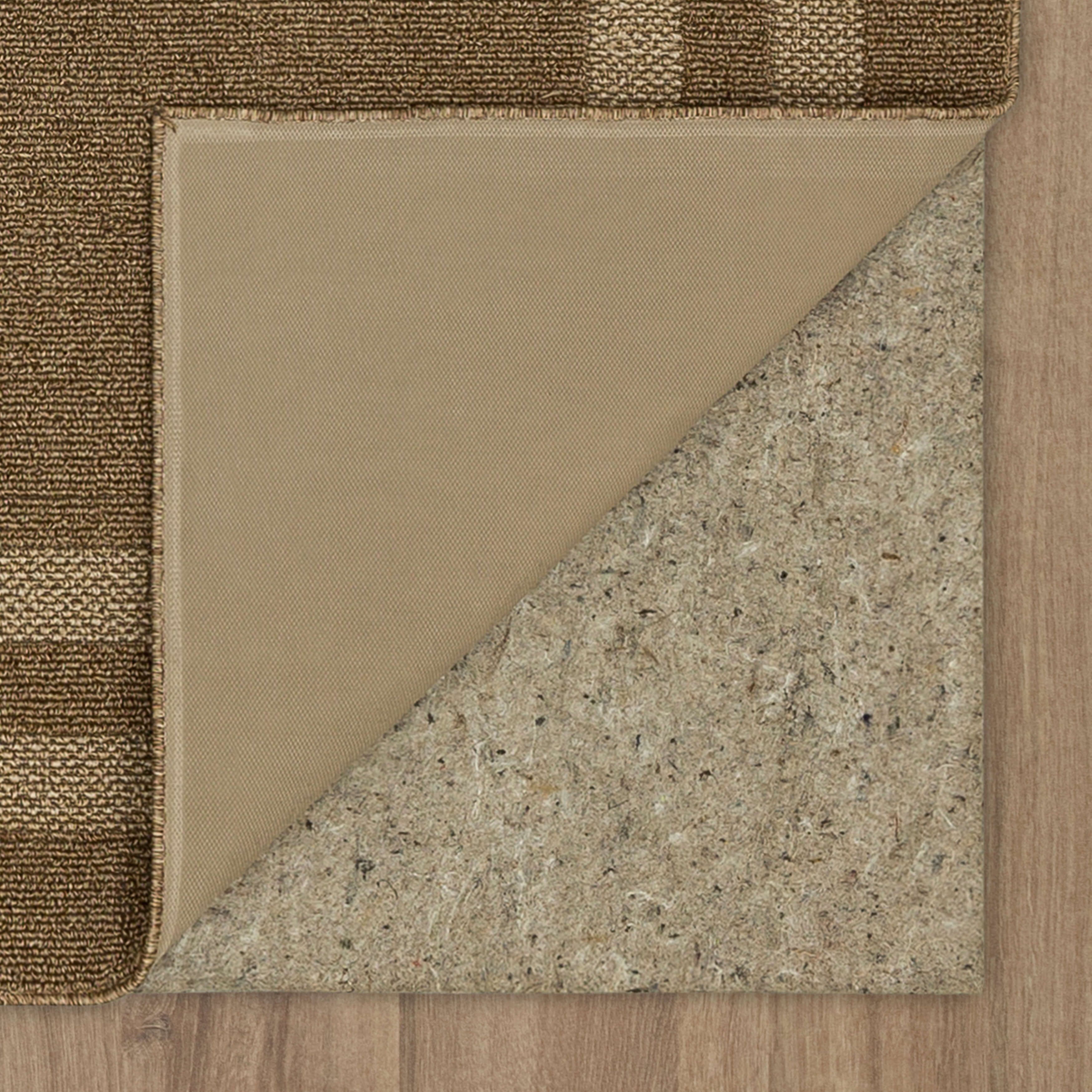 Mohawk Home Hall Border Tufted Polyester Indoor Area Rug, Praline/Tan, 2' x 7'