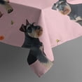 thumbnail image 5 of Schnauzer Dogs and Pioneer Flower Square Tablecloth,Waterproof Square Table Cover,Wipeable Spillproof Washable Table Cover for Home Kitchen Party Decor 42"X42"(107x107cm), 5 of 6