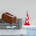 thumbnail image 2 of porta pañuelos,Funda para caja de pañuelos de PP para sala de estar y cocina,Porta pañuelos de PP para casa,oficina,hotel,Escultura abstracta de fuego,Estatua de arte abstracto para, 2 of 8