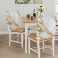 thumbnail image 5 of Marble Abstract Chair Covers Set of 4 Gold Line Leaf Modern Style Simple Chair Back Covers Stretch Removable Washable Slipcovers Protector for Dining Room Kitchen Party Decor, 5 of 9