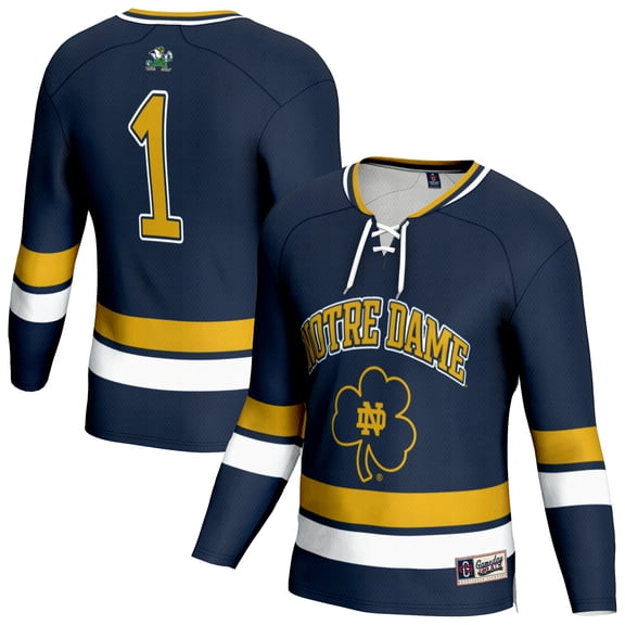 Youth GameDay Greats Navy Notre Dame Fighting Irish Lightweight Men's Hockey Team Fashion Jersey