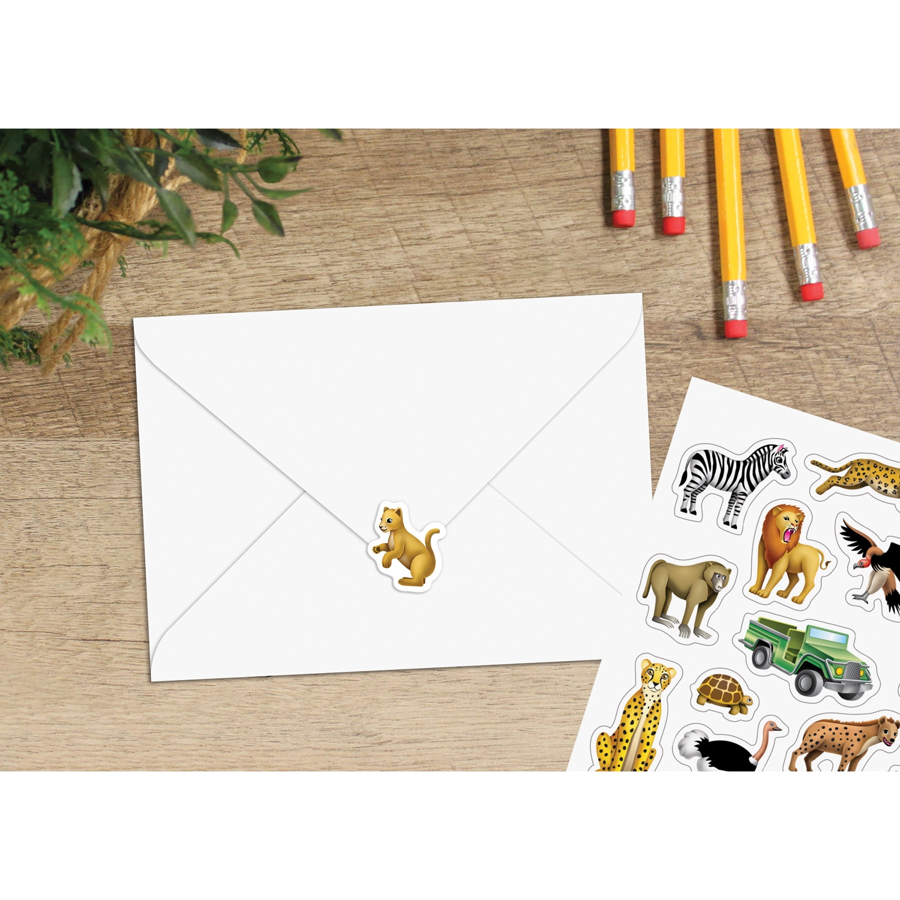 Teacher Created Resources Safari Stickers, 120 Per Pack, 12 Packs