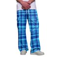 thumbnail image 2 of GrmtClth Mens Cargo Pants Lightweight Plaid Wide Leg Joggers Multi Storage Pockets Elastic Waist Travel Street Pants Royal Blue S, 2 of 8