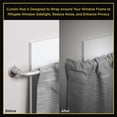 thumbnail image 2 of Lunar Complete Blackout Room Darkening Steel Wrap Rod, 28-48" Adjustable Length, 5/8" Dia., Silver, 2 of 8