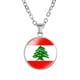thumbnail image 1 of Juego de joyas LUVCLS con Pendientes pulsera y collar bandera nacional del Líbano, 1 of 1