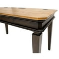 thumbnail image 6 of Pemberly Row Executive Writing Desk Writing Table Office Desk Wood Top Brown, 6 of 11