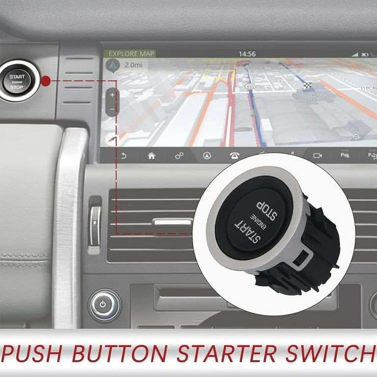 Engine Start Stop Button Switch For Land Rover Range Rover L322 – Replaces LR050802 – Fits 2010-2013 Models