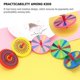 thumbnail image 3 of 12PCS Colorful Gyro Toys Wooden Gyro Kids Toys Educational Gyro Funny Toys (Random Color), 3 of 3