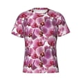 thumbnail image 3 of Naloa Orchids Flowers Men's T-Shirt Sport T-shirt Men's Basic Tee Casual Men's Shirt, Round Neck, Short Sleeves - XX-Large, 3 of 5