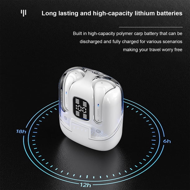 4 Headsets Bluetooth Headsets Long Life High Sound Quality Gaming Sports Headsets With Digital Display