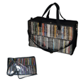 thumbnail image 1 of Evelots CD/DVD Storage Bags/Cases, Clear PVC Plastic-Holds 80 CDs With Cases, Strong Handles-Protects from Dirt/Moisture, 1 of 5