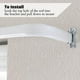 thumbnail image 5 of Barra de cortina Yafa Home Fashion, resistente, ajustable, blanca, 5 of 7