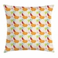 thumbnail image 1 of Flower Throw Pillow Cushion Cover, Rose Hibiscus Dahlia Bloom Bouquets with Contours Summer Buds Leaves Beauty Garden, Decorative Square Accent Pillow Case, 16 X 16 Inches, Multicolor, by Ambesonne, 1 of 2