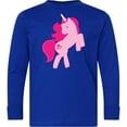 thumbnail image 3 of Inktastic Pink Unicorn Long Sleeve Youth T-Shirt, 3 of 5
