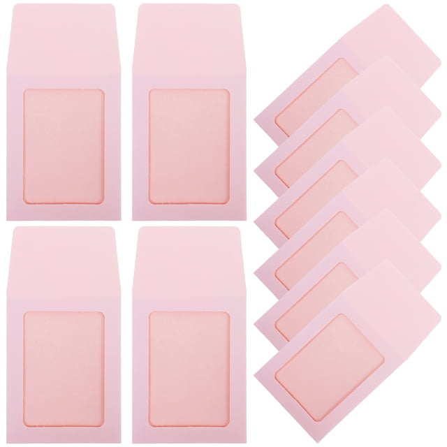 KAKOWELY 20 fundas transparentes para tarjetas fotográficas, portátiles y portátiles.