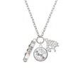 thumbnail image 2 of Delight Jewelry Silvertone Best Friends Forever Bar Let Things Go Fall Zoey Charm Necklace, 28", 2 of 4