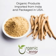 Organic Way Premium Ashwagandha Root Powder (Withania somnifera) - Organic & Kosher Certified | Vegan | Non GMO & Gluten Free | USDA Certified | Origin - India (1 LBS / 16 Oz)