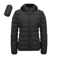 thumbnail image 3 of Plus Size Puffer Jacket For Women Ultra Lightweight Warm Winter Coat Compact Travel Design With Storage Bag, 3 of 4