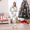 thumbnail image 2 of Adult Christmas Onesie Bear Vector Polar Bear Bicycle Riding Zipper One-Piece Pajamas Unisex with Pockets, 2 of 6