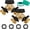 2, variant on PETGLE Garden Hose Splitter 2 Way, Heavy Duty Brass Connector Tap Splitter, Y Splitter 2 Valves with 2 Extra Rubber Washers