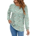 thumbnail image 2 of UVN Blouses for Women Long Sleeve Shirts Casual Dressy Pleated Tunic Tops, 2 of 7