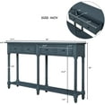 thumbnail image 5 of Harper & Bright Designs Retro Console Table Sofa Table for Entryway with Drawers and Shelf Living Room Table, 5 of 7