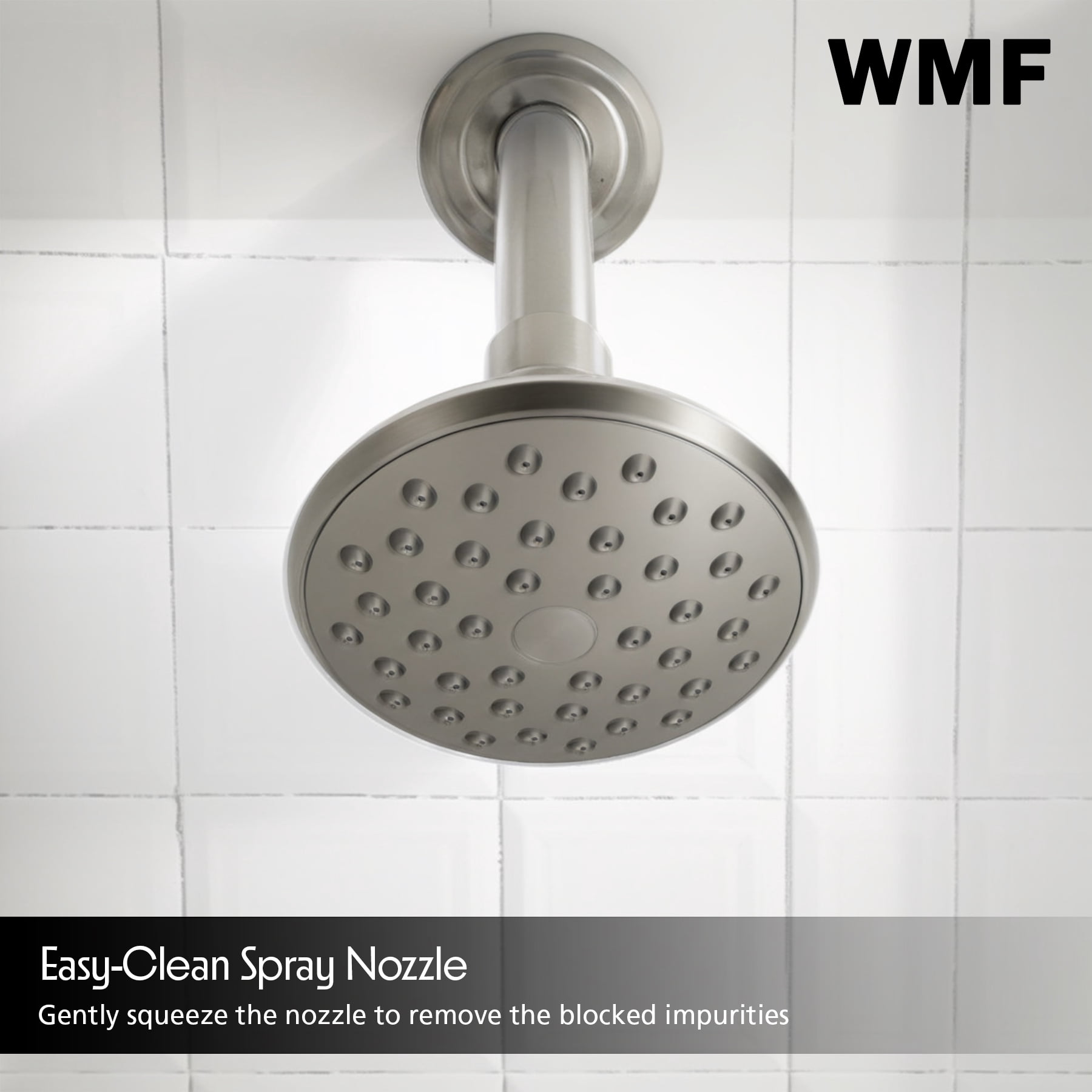 WMF-8218M-BN Hybrid Pressure Balancing Bath And Shower Sets In Brushed Nickel
