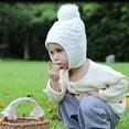 thumbnail image 2 of Zukuco Kids Baby Winter hat, Knit Hat Gloves Set Wool Fleece Warm Beanie Toddler Hats Boys Girls Warm Caps Glove, 2 of 9