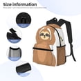 thumbnail image 4 of Goofa Cute Sloth In Yoga Pose Tree Print Casual Backpack for Women Men,Waterproof High School Bookbag,Lightweight Travel Daypack,Classic College Backpack,Laptob Backpack, 4 of 6