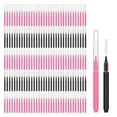 thumbnail image 1 of 150 Pieces Mini Eyebrow Brush with Cap Brow Lamination Brush Eyebrow Spoolie Brush Comb Eyebrow Lash, 1 of 5