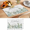 thumbnail image 6 of Eucalyptus Leaves Placemats Set of 8, Relax Watercolor Plant Non-Slip Place Mats Washable Table Mats for Kitchen Dining Table Decorations Indoor/Outdoor, 6 of 9