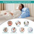 thumbnail image 4 of Wedge Pillow Headboard Orthopedic Bed Wedge Pillows Set for After Surgery Adjustable Pillow Wedge for Acid Reflux&Back Pain Relief Sleeping Back Pillow for Bed Sitting Up Wh, 4 of 6