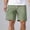 Green, variant on Afuyipoi Men's Casual Nylon Shorts with Pockets, Lightweight Quick Dry Beach Shorts, Summer Fashion Sports Shorts with Elastic Waistband Black Size L