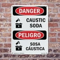 thumbnail image 5 of Caustic Soda OSHA Danger Aluminum Sign 24 Inch x 18 Inch - 10 Pack, 5 of 8