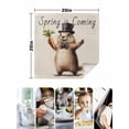 thumbnail image 5 of nqOlkjepod Happy Groundhog Day Cloth Napkins Set of 4 Reusable Dinner Napkins, Spring Party Pastoral Carrot Cocktail Napkin Washable Table Napkins for Wedding/Holiday Party/Baby Shower 20"x20", 5 of 8