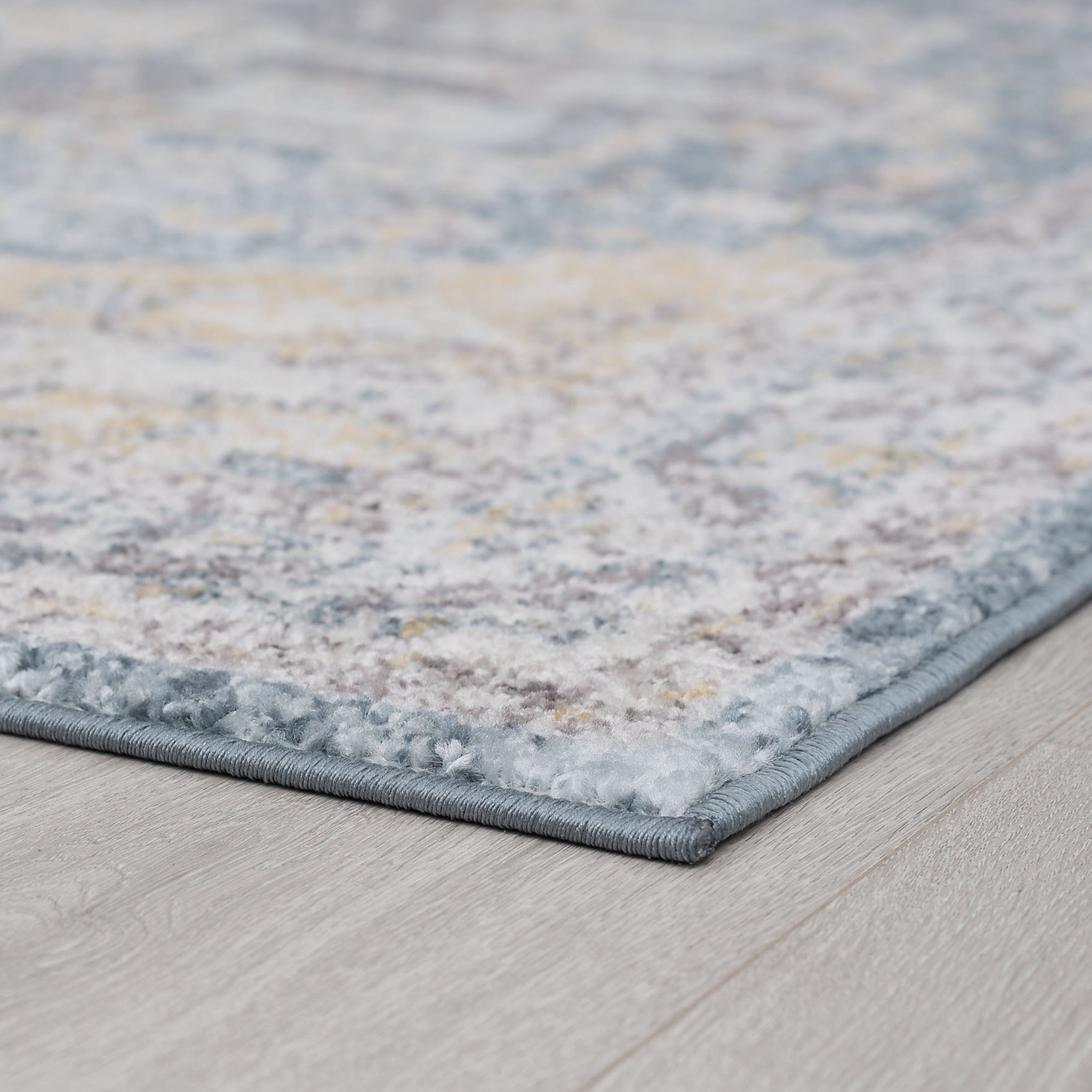 Bliss Rugs Medallion Traditional Indoor Runner Rug for Hallway Dark Blue ,2' x 8'