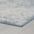 thumbnail image 5 of Traditional 8x10 Area Rug (7'10'' x 10'2'') Medallion Dark Blue, Cream Living Room Easy to Clean, 5 of 8