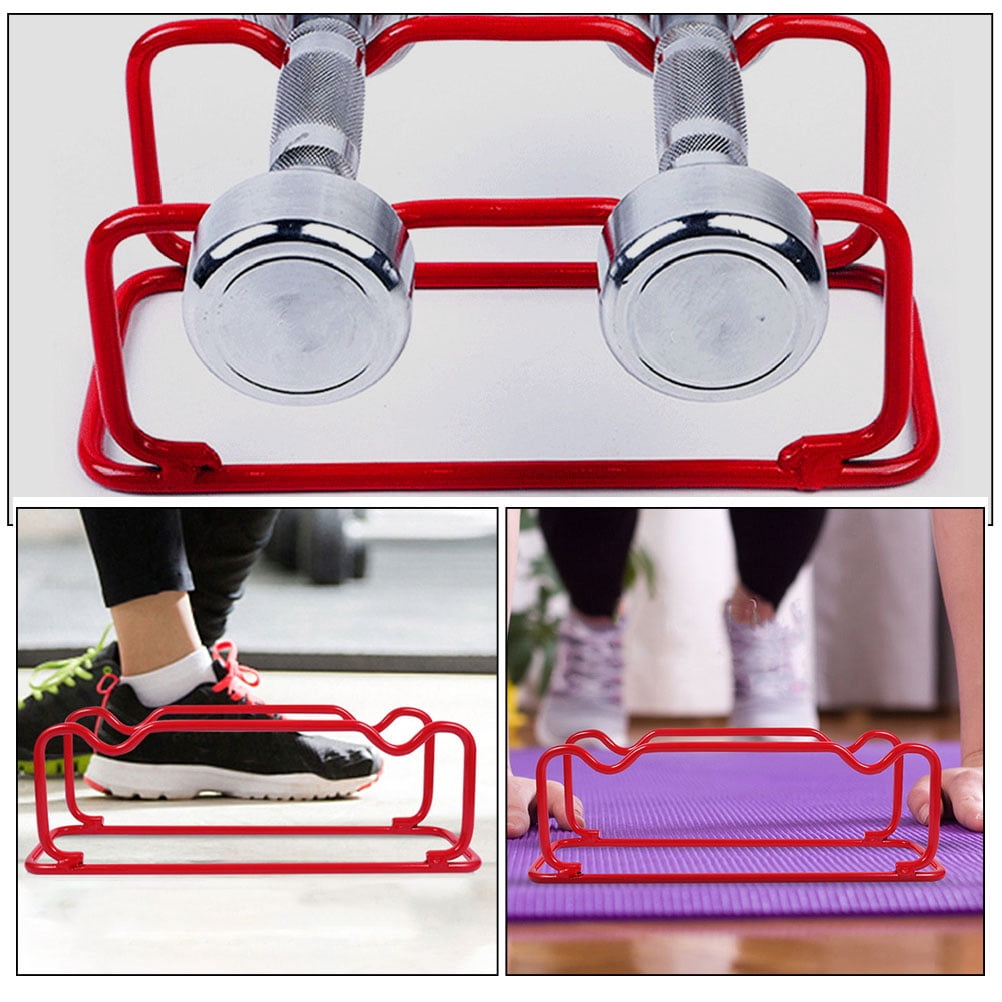 FRCOLOR  Weight Stand for Dumbbells Dumbell Storage Rack Fitness Red