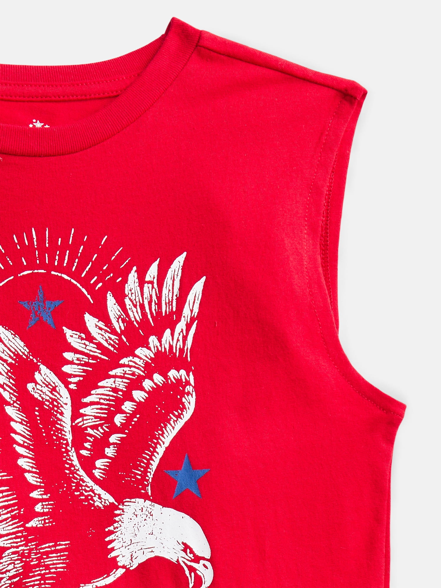 Fourth of July Patriotic Americana Boys Printed Tank Top from Way To Celebrate, Sizes 4-18
