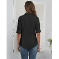 thumbnail image 5 of Zeagoo Button Up Shirt Women Collared Shirts Fitted Buttoned Down Blouse Fitted Tops, 5 of 8