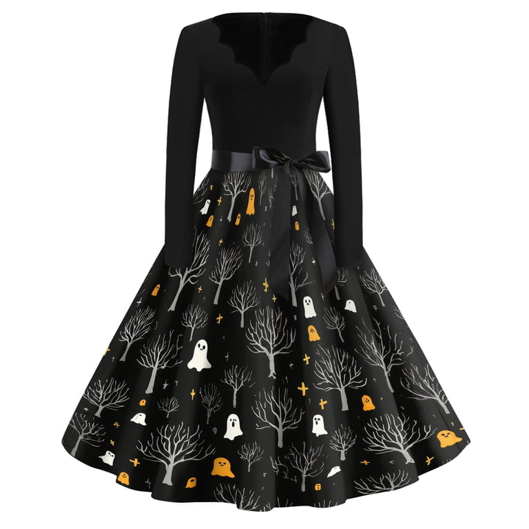 halloween ladies dresses womens solid color hooded halloween dress women's clothing