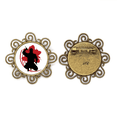 thumbnail image 1 of Japón samurai Sakura silueta ilustración Broche de flores, regalo de joyería para mujeres y niñas Unbranded M, 1 of 3