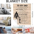thumbnail image 6 of Long Distance Relationship Gifts, Boyfriend Gifts from Girlfriend, Boyfriend Birthday Gift Blanket 60"X50", Romantic Gift for Him Father's Day Christmas Valentine's Day, Long Distance Blanket, 6 of 8