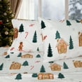 thumbnail image 3 of Gogreen Flannel Sheet Set Christmas Printed 3PC Deep Pocket Twin Sheet Set Fit 16", Breathable Super Soft Twin Size Sheet Set, Luxury Hotel Style Home Decor Twin Bed Sheet Set, Gift for Women, Men, 3 of 10