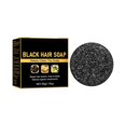 thumbnail image 2 of Organic Black Hair Soap Bar, 50g/1.76oz Deep Clean Scalp Shampoo Bar, Natural Plant Ingredients Hair Care Soap for Improving Hair Condition, 2 of 8