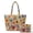 Colorful Bouquet, variant on Casual Purses and Handbags Set for Daily Use, Stretch Polyester Portable Spacious Women's Quilted Bag, Hibiscus Pattern